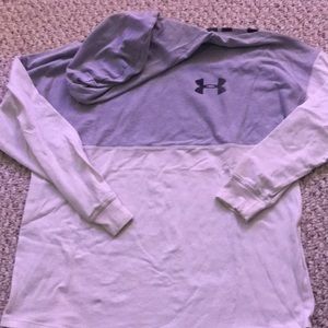 Grey/white Under Armour lightweight hoodie